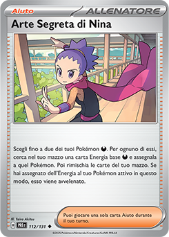 Arte Segreta di Nina 	-	non comune	-	Near-mint	-	evoluzioni prismatiche	-	ita	-	reverse		poke ball