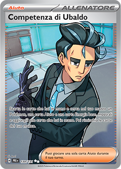 Competenza di Ubaldo 	-	ultra rara	-	Near-mint	-	evoluzioni prismatiche	-	ita	-	full art