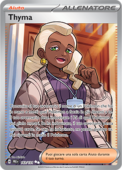 Thyma 	-	ultra rara	-	Near-mint	-	evoluzioni prismatiche	-	ita	-	full art