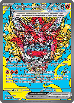 Ogerpon Maschera Focolare-ex 	-	rara ill.speciale	-	Near-mint	-	evoluzioni prismatiche	-	ita	-	full art