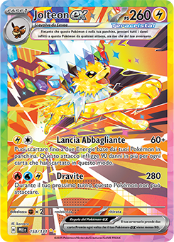 Jolteon-ex 	-	rara ill.speciale	-	Near-mint	-	evoluzioni prismatiche	-	ita	-	full art