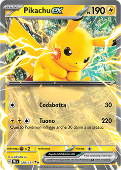 Pikachu-ex 	-	doppia rara	-	Near-mint	-	evoluzioni prismatiche	-	ita	-	special