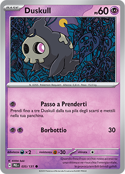 Duskull 	-	comune	-	Near-mint	-	evoluzioni prismatiche	-	ita	-	reverse