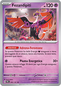 Fezandipiti 	-	rara h	-	Near-mint	-	evoluzioni prismatiche	-	ita	-	holo