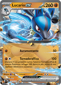 Lucario-ex 	-	doppia rara	-	Near-mint	-	evoluzioni prismatiche	-	ita	-	special