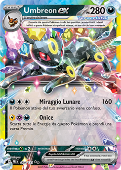 Umbreon-ex 	-	doppia rara	-	Near-mint	-	evoluzioni prismatiche	-	ita	-	special-stamp