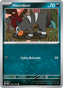 Houndour 	-	comune	-	Near-mint	-	evoluzioni prismatiche	-	ita	-