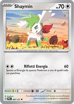 Shaymin 	-	non comune	-	Near-mint	-	evoluzioni prismatiche	-	ita	-