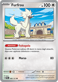Furfrou 	-	comune	-	Near-mint	-	evoluzioni prismatiche	-	ita	-	reverse