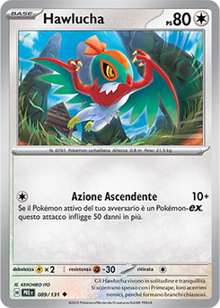 Hawlucha 	-	non comune	-	Near-mint	-	evoluzioni prismatiche	-	ita	-	reverse	master ball
