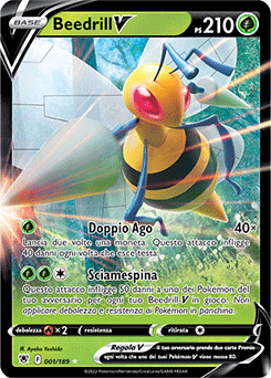 1/189-Beedrill-V 	-	rara v	-	Near-meat	-	lucentezza siderale	-	ita	-	special