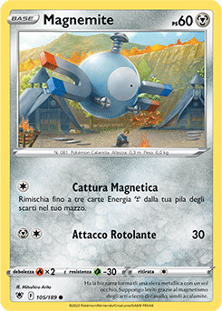 105/189-Magnemite 	-	comune	-	Near-meat	-	lucentezza siderale	-	ita	-