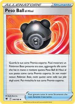 146/189-Peso Ball di Hisui 	-	non comune	-	Near-meat	-	lucentezza siderale	-	ita	-	reverse