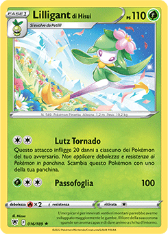 16/189-Lilligant di Hisui 	-	rara h	-	Near-meat	-	lucentezza siderale	-	ita	-	reverse