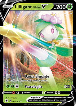 17/189-Lilligant di Hisui-V 	-	rara v	-	Near-meat	-	lucentezza siderale	-	ita	-	special