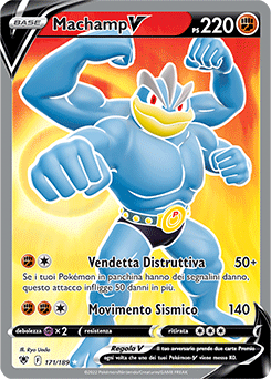 Machamp-V 	-	ultrara v	-	Near-meat	-	lucentezza siderale	-	ita	-	full art
