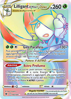 Lilligant di Hisui V ASTRO	-	rara segreta	-	Near-meat	-	lucentezza siderale	-	ita	-	full art