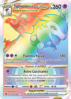Typhlosion di Hisui V ASTRO	-	rara segreta	-	Near-meat	-	lucentezza siderale	-	ita	-	full art
