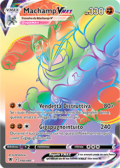 Machamp VMAX	-	rara segreta	-	Near-meat	-	lucentezza siderale	-	ita	-	full art