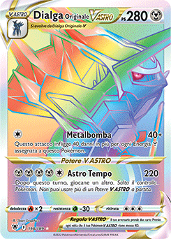 Dialga Originale V ASTRO	-	rara segreta	-	Near-meat	-	lucentezza siderale	-	ita	-	full art