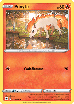 21/189-Ponyta 	-	comune	-	Near-meat	-	lucentezza siderale	-	ita	-