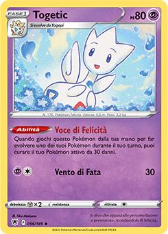 56/189-Togetic 	-	non comune	-	Near-meat	-	lucentezza siderale	-	ita	-	reverse