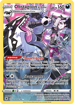 Obstagoon di Galar		set allenatori	-	Near-meat	-	lucentezza siderale	-	ita	-	full art