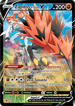 Zapdos di Galar V		set allenatori	-	Near-meat	-	lucentezza siderale	-	ita	-	full art
