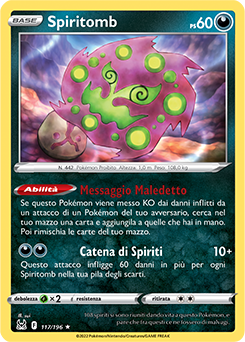 117/196-Spiritomb 	-	rara 	-	Near-meat	-	origine perduta	-	ita	-