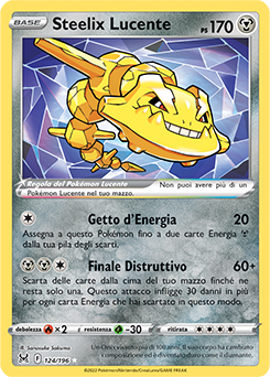 124/196-Steelix Lucente 	-	rara lucente	-	Near-meat	-	origine perduta	-	ita	-	lucente