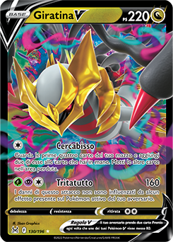 130/196-Giratina-V 	-	rara v	-	Near-meat	-	origine perduta	-	ita	-	special