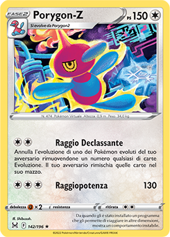 142/196-Porygon-Z 	-	rara 	-	Near-meat	-	origine perduta	-	ita	-