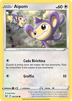 144/196-Aipom 	-	comune	-	Near-meat	-	origine perduta	-	ita	-