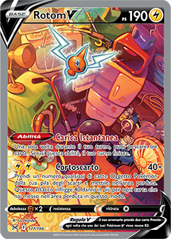Rotom-V 	-	ultrarara v	-	Near-meat	-	origine perduta	-	ita	-	full art	alternative