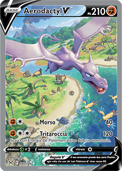 Aerodactyl-V 	-	ultrarara v	-	Near-meat	-	origine perduta	-	ita	-	full art	alternative