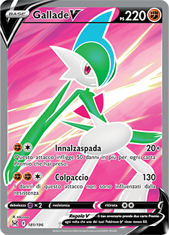 Gallade-V 	-	ultrarara v	-	Near-meat	-	origine perduta	-	ita	-	full art
