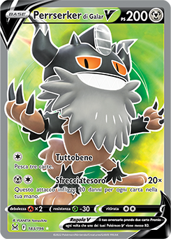 Perrserker di Galar-V 	-	ultrarara v	-	Near-meat	-	origine perduta	-	ita	-	full art