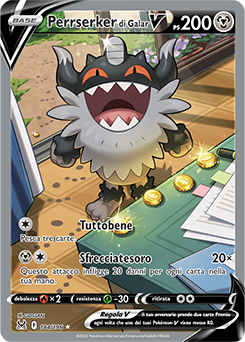 Perrserker di Galar-V 	-	ultrarara v	-	Near-meat	-	origine perduta	-	ita	-	full art	alternative
