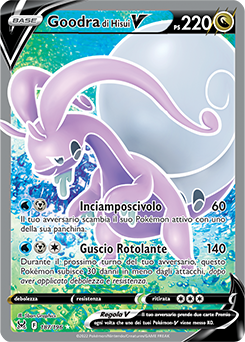 Goodra di Hisui-V 	-	ultrarara v	-	Near-meat	-	origine perduta	-	ita	-	full art