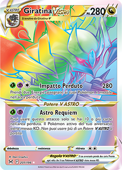 Giratina V ASTRO	-	rara segreta	-	Near-meat	-	origine perduta	-	ita	-	full art