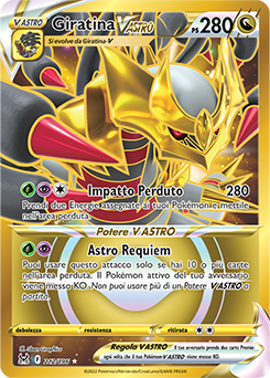 Giratina V ASTRO	-	rara segreta	-	Near-meat	-	origine perduta	-	ita	-	full art	gold
