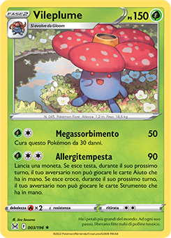 3/196-Vileplume 	-	rara h	-	Near-meat	-	origine perduta	-	ita	-	reverse