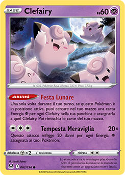 62/196-Clefairy 	-	comune	-	Near-meat	-	origine perduta	-	ita	-	reverse