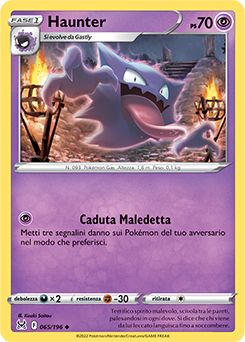 65/196-Haunter 	-	non comune	-	Near-meat	-	origine perduta	-	ita	-