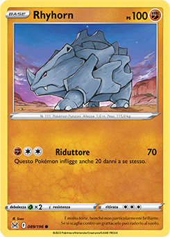 89/196-Rhyhorn 	-	comune	-	Near-meat	-	origine perduta	-	ita	-
