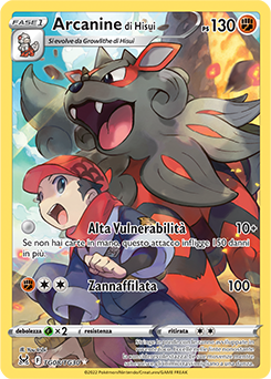 Arcanine Di Hisui		set allenatori tg 8	-	Near-meat	-	origine perduta	-	ita	-	special