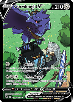 Corviknight V		set allenatori tg18	-	Near-meat	-	tempesta argentata	-	ita	-	full art