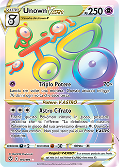 Unown V ASTRO	-	rara segreta	-	Near-meat	-	tempesta argentata	-	ita	-	full art