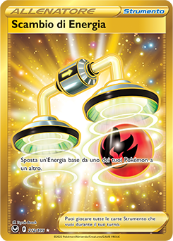 Scambio di Energia	-	rara segreta	-	Near-meat	-	tempesta argentata	-	ita	-	full art	gold