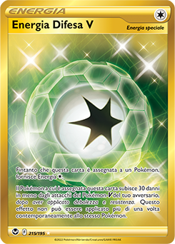 Energia Difesa V	-	rara segreta	-	Near-meat	-	tempesta argentata	-	ita	-	full art	gold